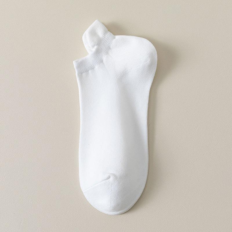 Women's Short Socks Summer Solid Color Boat Socks Ladies Sweat-absorbent Breathable Sports Socks