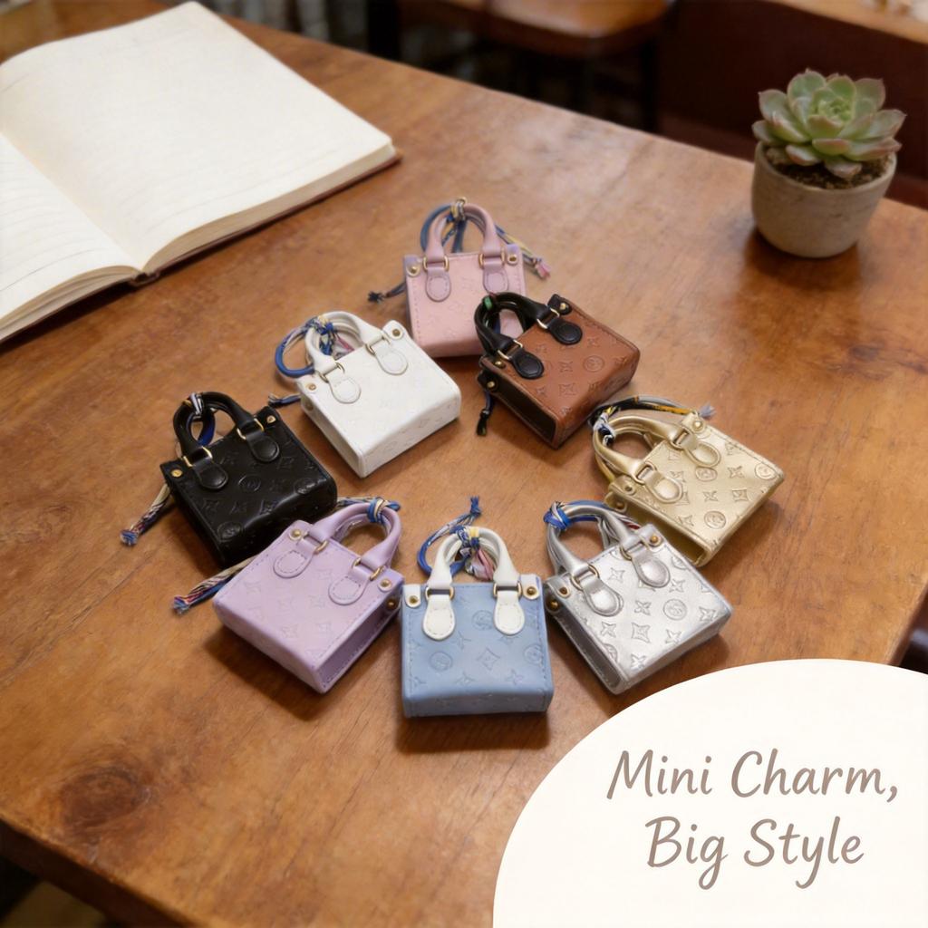 Tote bag wholesale mini pillow change bag mini bag cute DIY waste bag pendant chain small bag pendant