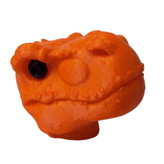 Dinosaur Head Squirrel Feeder Fun Dinosaur Squirrel Feeder Holds Peanut Corn Nuts Outdoor оранжевый