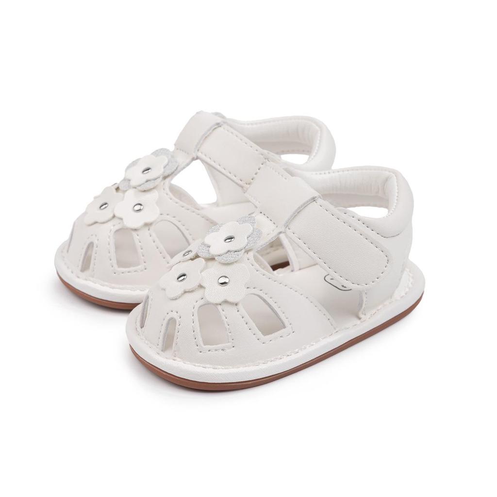 Letní dětské sandály: Sladké květinové vzory, měkké PU podrážky, ideální pro batolata.