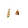 Golden Hearted Cheetah Sculpture Figurine Tabletop Ornament Sacred Jesus Statue Centerpiece for