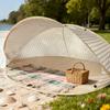 No-Assembly Pop-Up Beach Sun Shelter Instant UV Protection Tent for 2–3 People Lightweight Windproof Shade for Beach Park