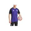 Adidas Fitted Round Neck Short Sleeve Soccer Jersey Men Tops Purple IP8245