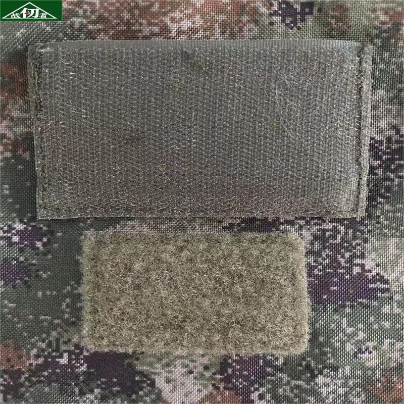 Tactical Camouflage Name Velcro Patches with Transparent ID Holder