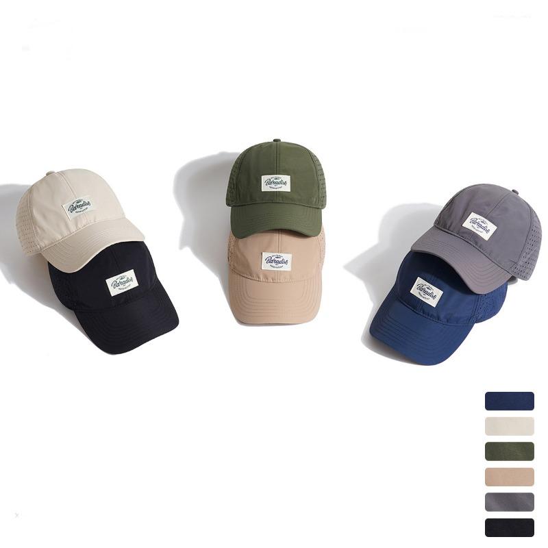 Trend Patch Quick-drying Thin Baseball Cap Men's and Women's Summer Outdoor Sports Running Cap Sun Protection