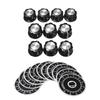 10PCS Rotary Potentiometer Knobs With 10PCS Counting Dial 0-100 Scale