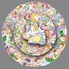 100 Hand-Painted Cat Doodle Stickers for DIY Phone Cases and Water Bottles