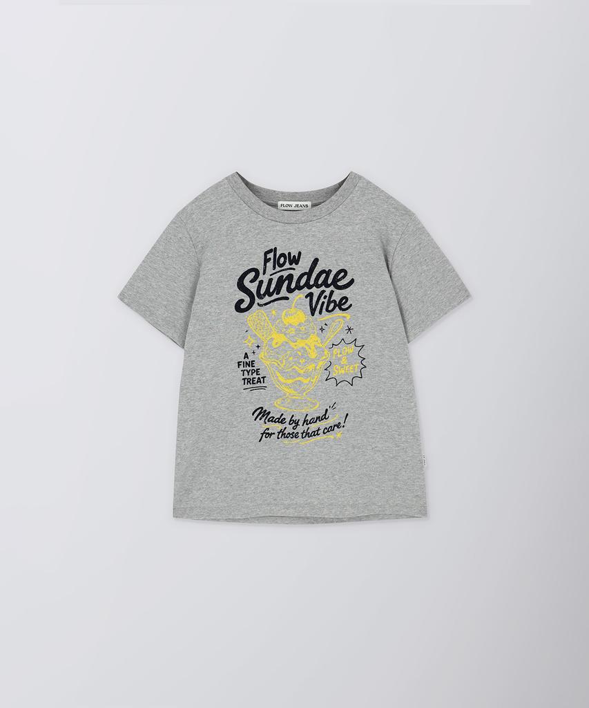 Peulloujin Sunday Graphic T-Shirt_2Color_Ffd2Ts003