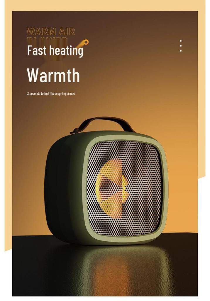 Portable Desktop Electric Fan Heater for Home and Office