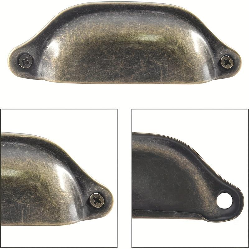 12/20pcs Antique Brass Drawer Knobs, Vintage Cabinet Pulls for Closet, Dresser & Furniture with Screws