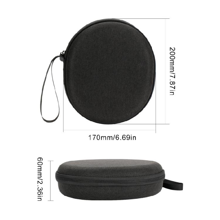 Closed Headphone Case for 770NC/780NC Foldable Over-Ear Headphones with Carry Handle, Cable Pocket, and Interior Securing Band