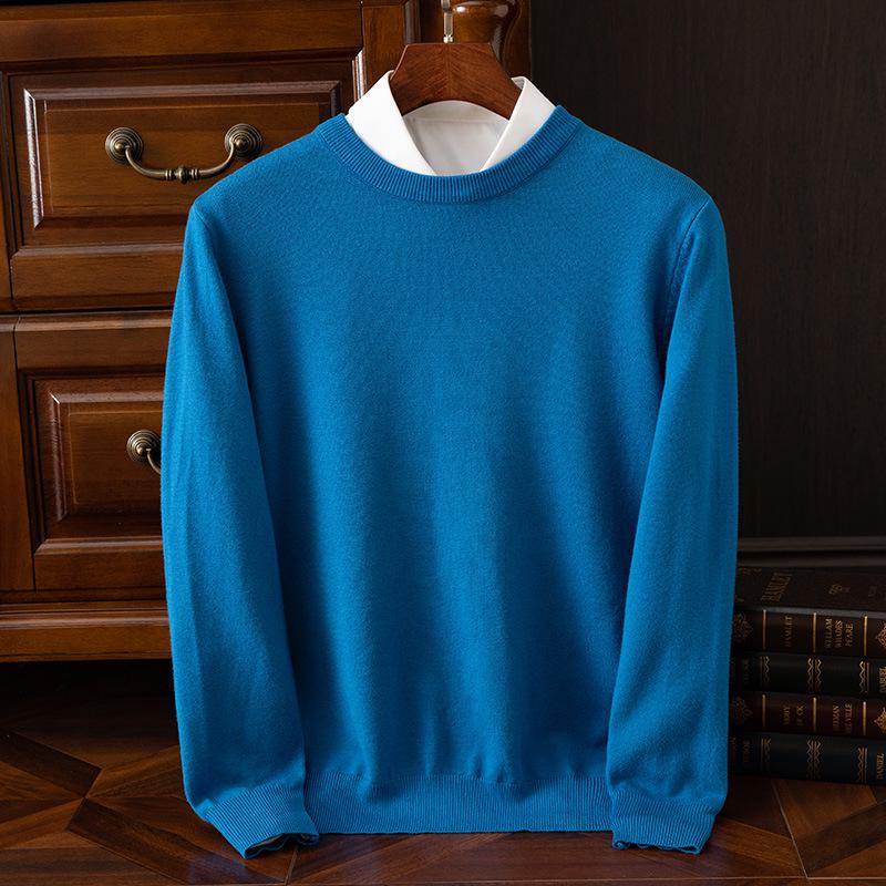 Men's Plus Size Knitwear: Autumn/Winter V-Neck Business Sweater