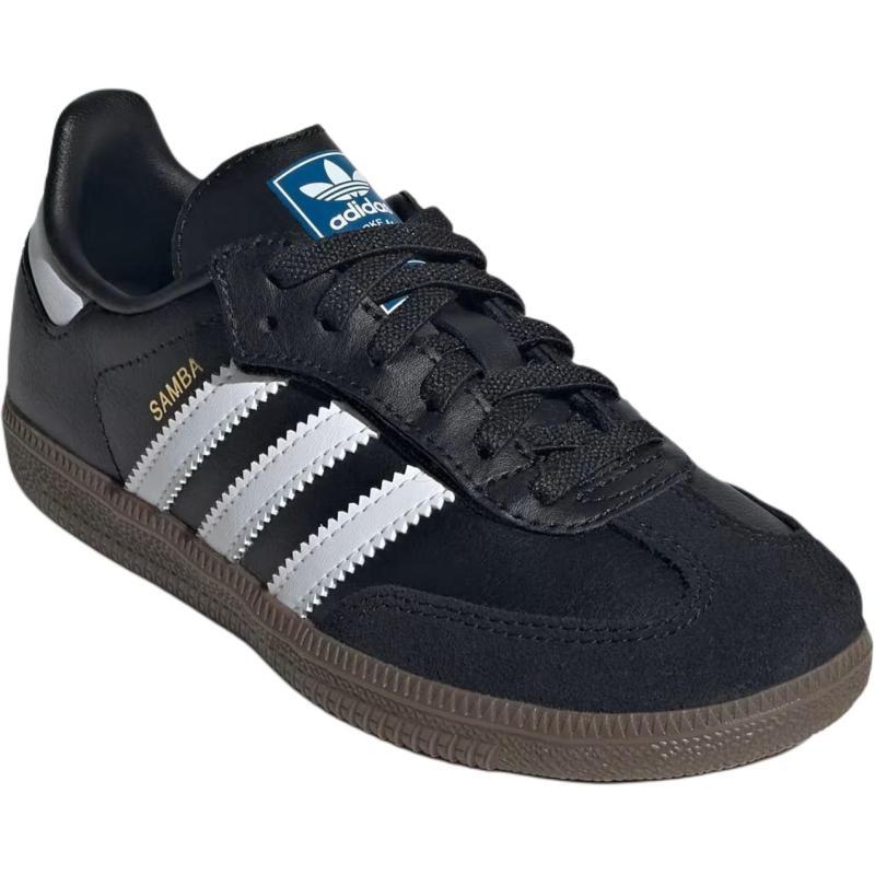 Adidas Originals SAMBA OG Abrasion Resistant Low top Kids' Skateboarding Shoes Core Black Children Aged 3 7 Years Old Sneakers JQ6390