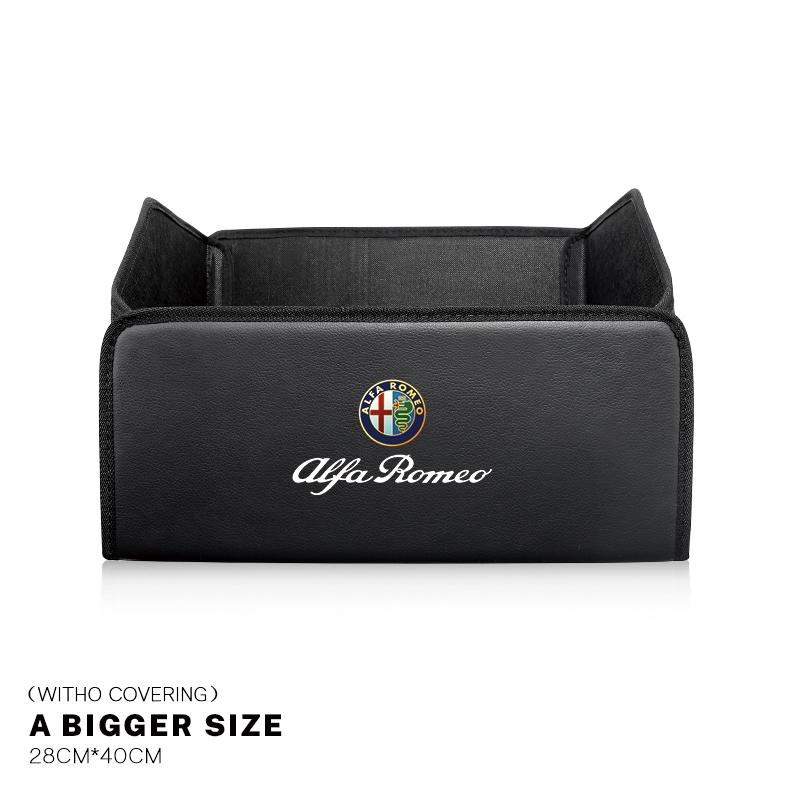 Pro Alfa Romeo 2026 Horká nálepka Úložná taška do auta Organizér Skládací box do kufru vozidla Pro Alfa Romeo Giulia Stelvio Giulietta 156