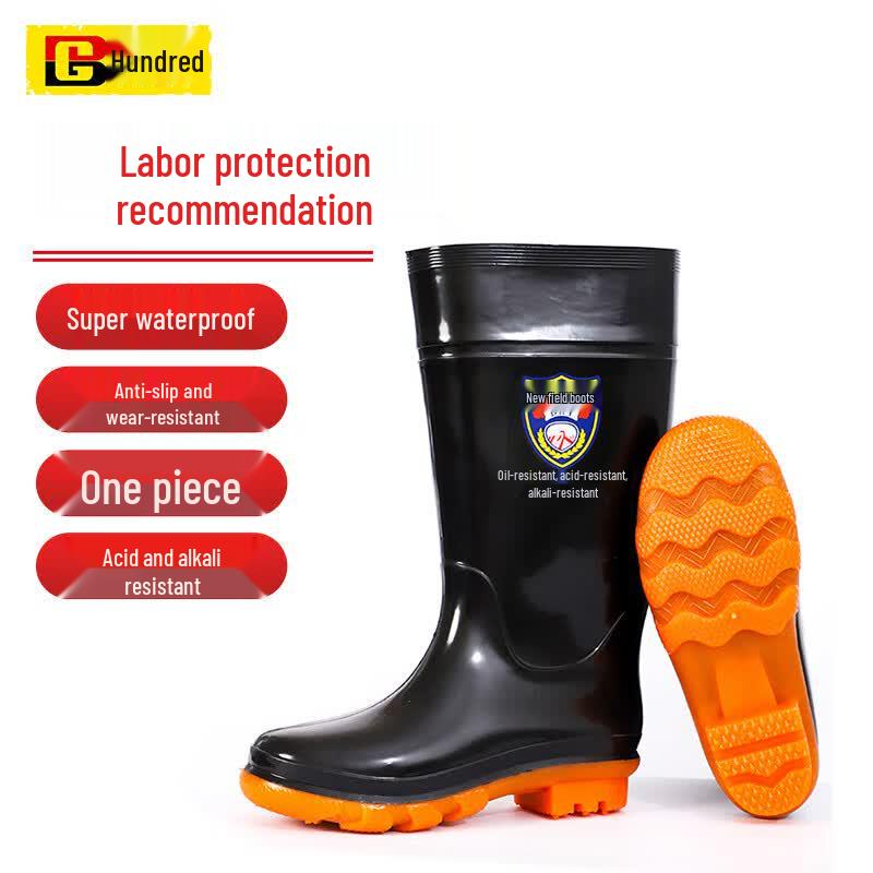 Men s High-Top Anti-Slip Rain Boots 45