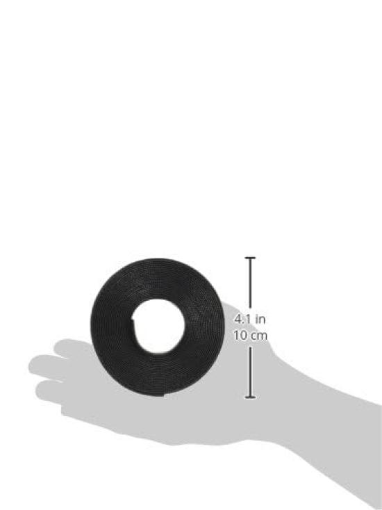 Panduit Corporation HLS-15R0 Magic Cable Ties, Tack Ties, 19.1mm Wide, 4.5m Roll, Black