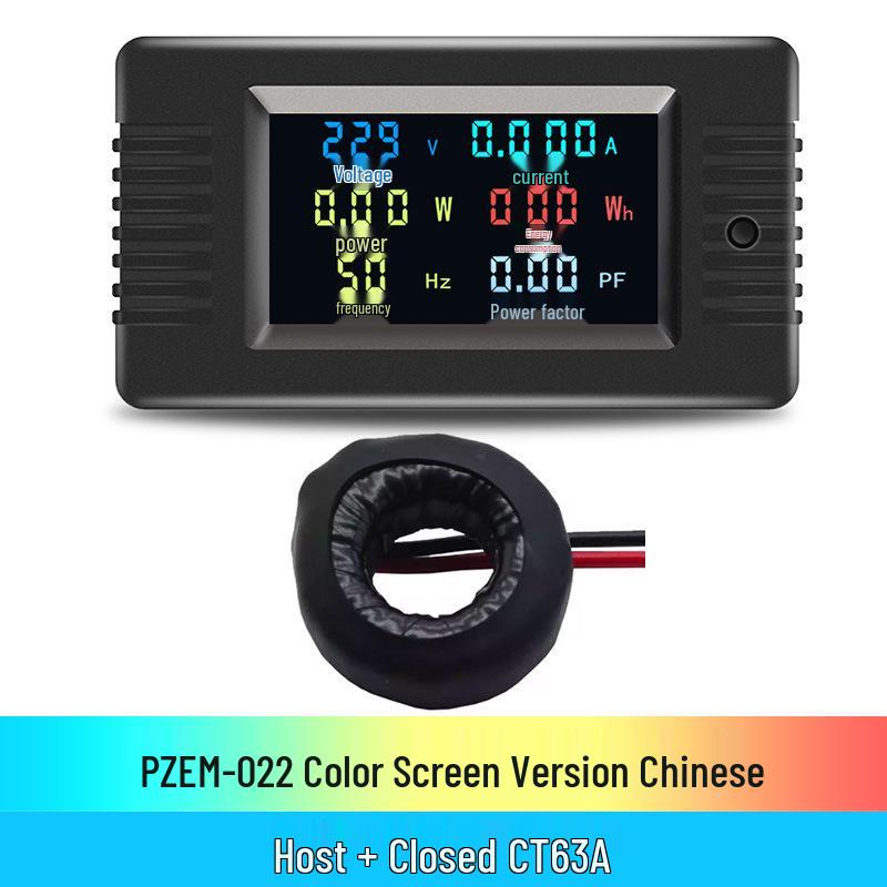 Peacefair AC Digital Power Tester: Multifunction Voltage, Current, Power, Frequency, and Energy Meter.