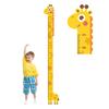 Adesivo de Parede para Gráfico de Crescimento de Bebê Autocolante Quarto Sala de Brincar Berçário Girafa Dinossauro Régua de Medição de Altura para Crianças