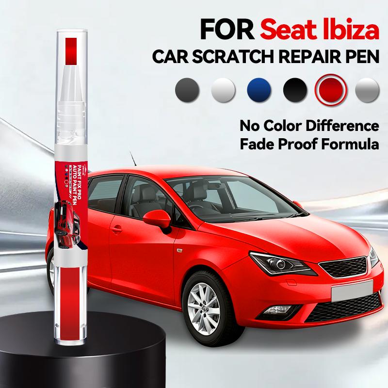 

Car Paint Repair Pen For 1984-2025 SEAT Ibiza Paint Scratch Repair Accessories Blue Red White Black Silver Grey червоний