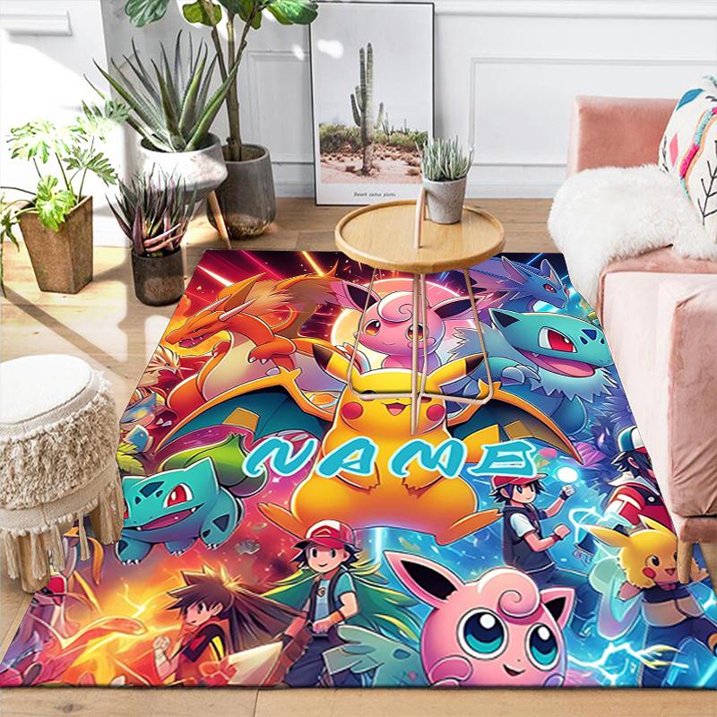 Custom 1Pc Pokemon Adventure Begins Rug Office Carpet Indoor Outdoor Entrance Doormat Nonslip Soft And Comfortable Living Room D2915203