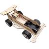 Wooden Assembly DIY Racing Car Model Toy Puzzle Educational Toys Kit Beginner
