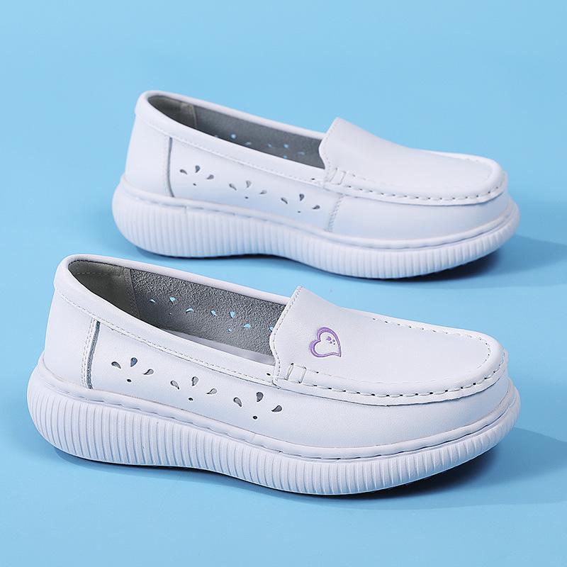 Plus Size Shoes for Women 36-42 Autumn Fashion Women Slip on Platform Wedges Comfortable Non-slip Nurse Shoes Work Footwear