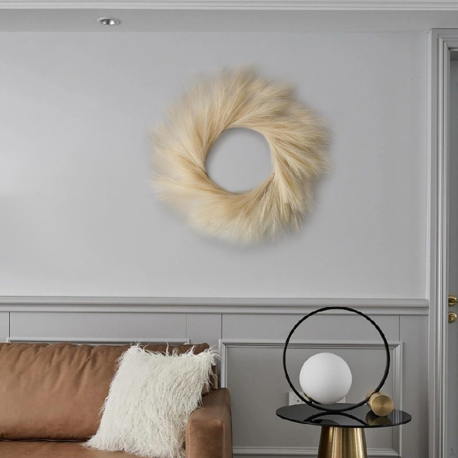 

Травяной венок, дверь, окно, подвесной декор в стиле бохо, сухоцветы для рождественской гостиной Beige