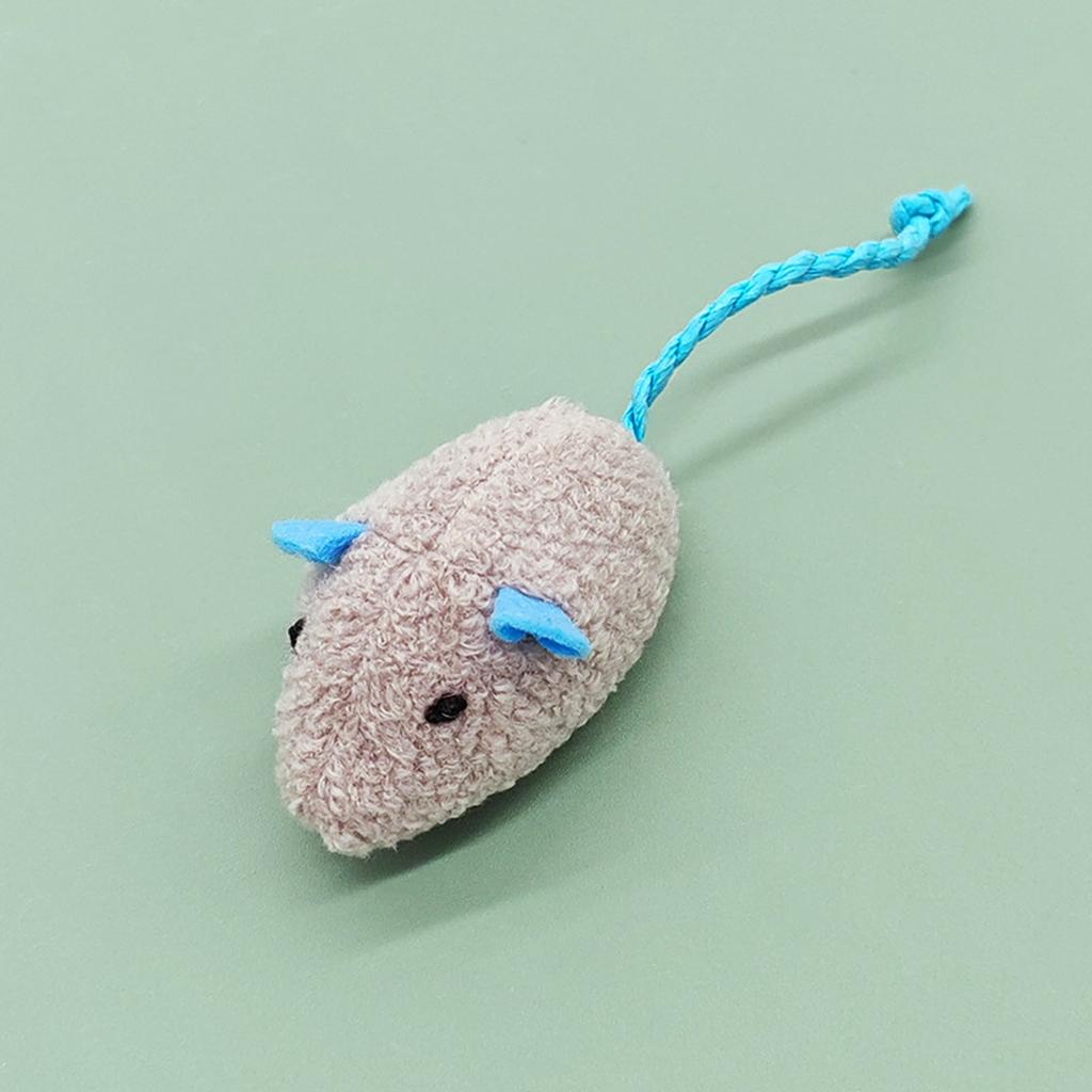 Plush Cloth Mouse Toy with Catnip Interactive Self-Playing Resistant Toy