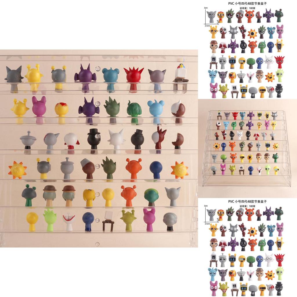 Sprunki Animal Music Box Collection Pvc Toy For Kids Playroom Decor