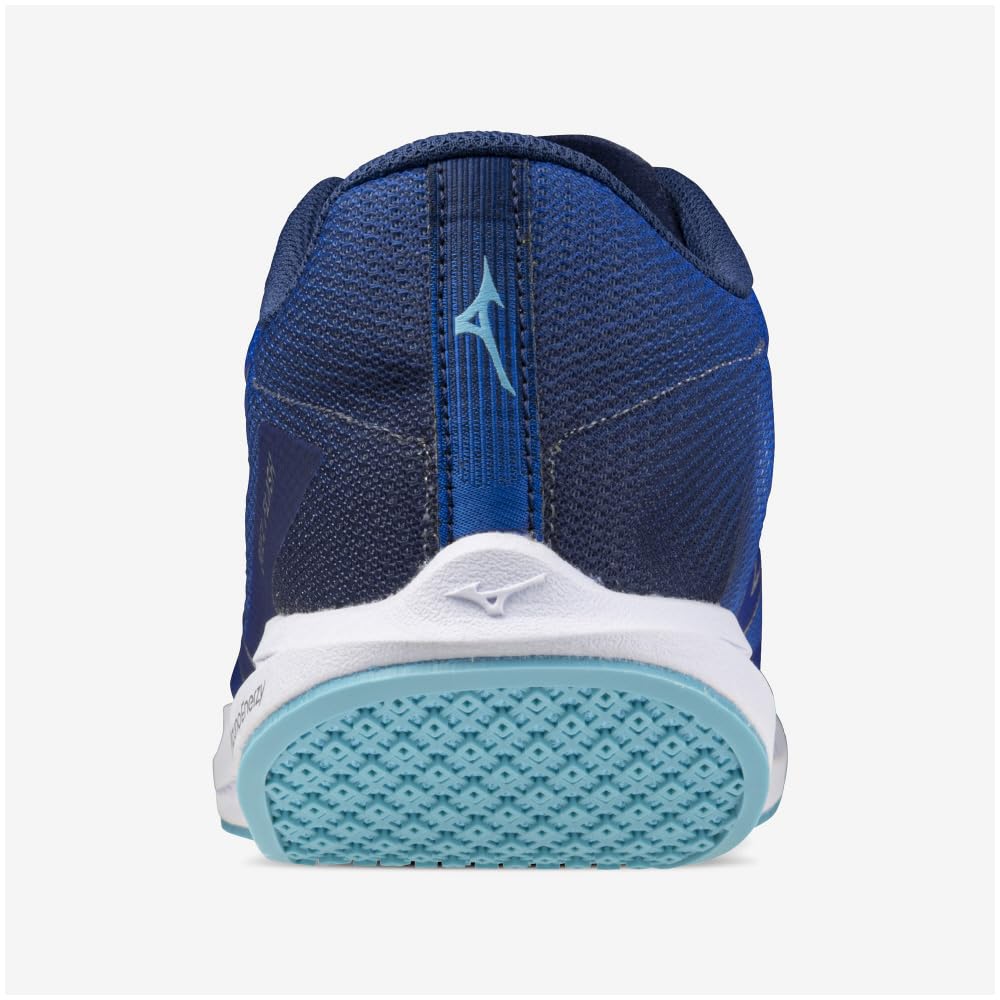 Mizuno Duel Flash Running for Club Track and Blue and Size 2E Shoes, Men's, Lightweight, Cushioned, Activities, Field, Silver, 25.5 cm,