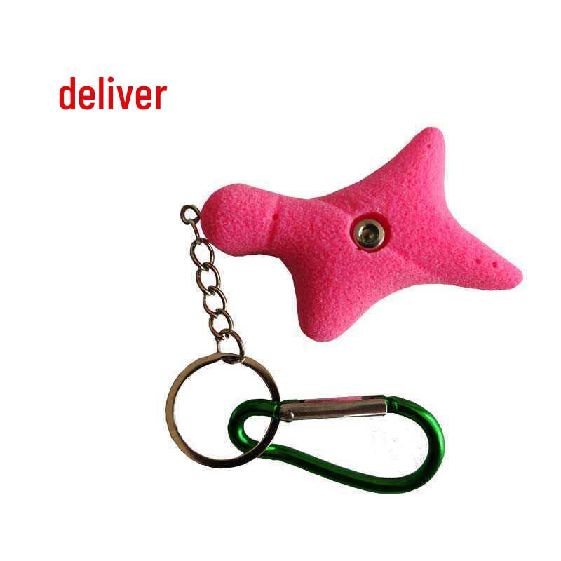 Handmade Rock Point Pendant: Climbing Wall Ornament & Mountaineering Backpack Gift