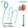 Dopamine Color Double Dog Leash for Two Puppies – Single Pull Multi-Dog Leash