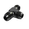 AN4 AN6 AN8 AN10 AN12 Male to 2x AN Male 3-Way Tee T-Piece Fitting Adapter Black