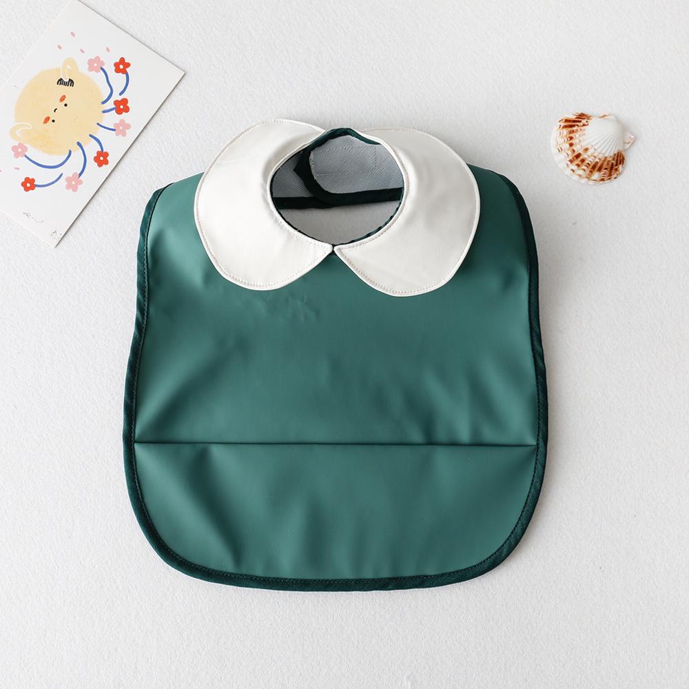 Korean Reversible Waterproof Infant Bib - Wash-Free, Anti-Stain, Baby Sleeveless Apron