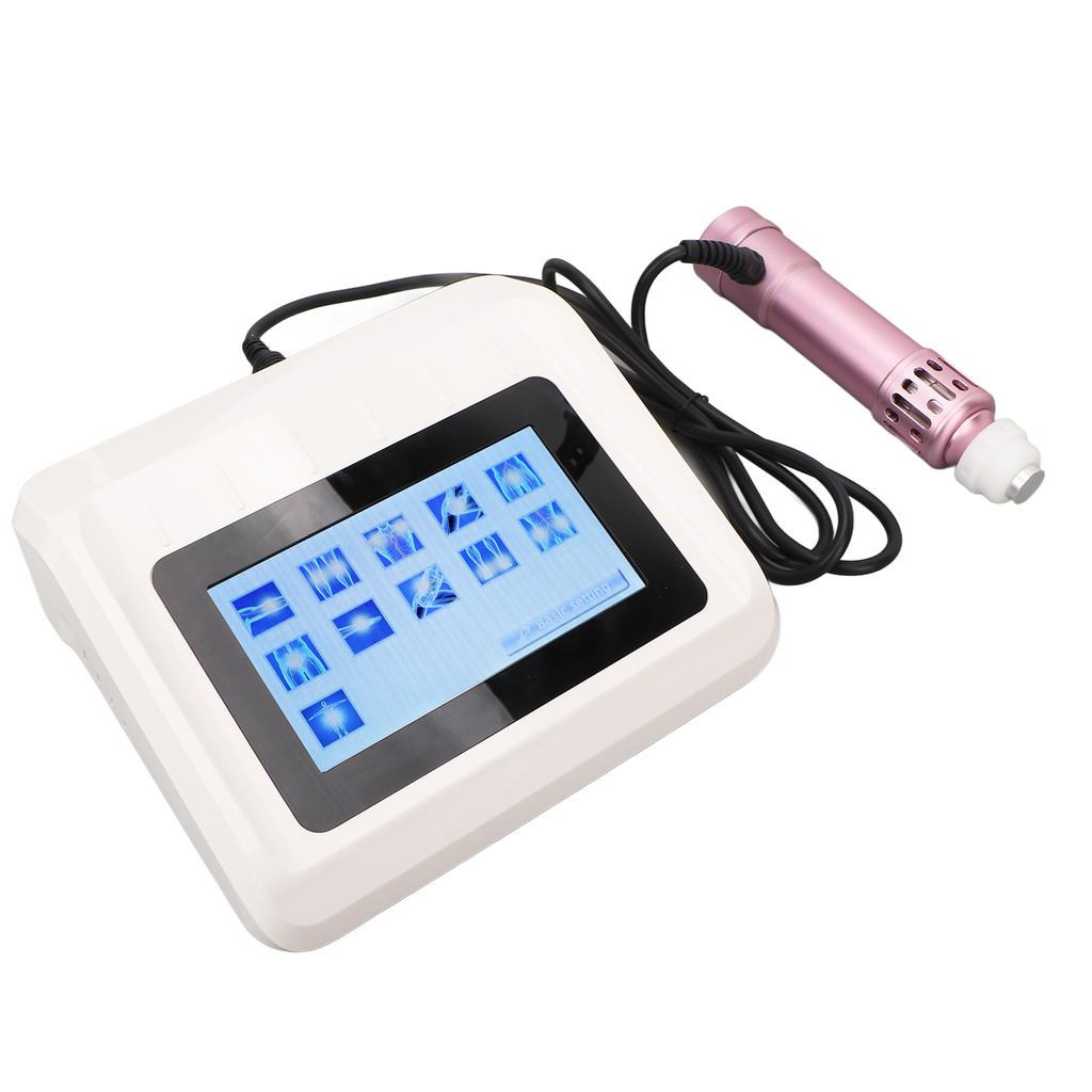 Electric Shockwave Therapy Machine 4 Massage Heads 16 Frequency ED Shockwave Treatment Device Rose