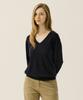 OATMEAL CAFE Timeless Essential V-Neck Knit - Navy