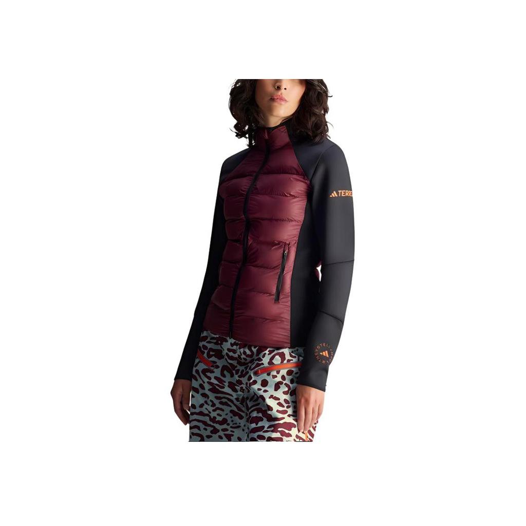 adidas Giacca Midlayer Stella McCartney Truenature da Donna Giacca Rosso Scuro Nero JE4080