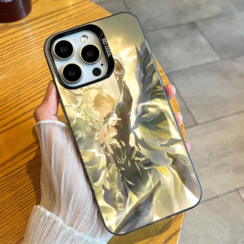 

Чехол для телефона Flame Reaver P-Phainon Game Star Rail Для iPhone 16 17 15 14 12 13 Pro Max Черный Конфетный Матовый Ударопрочный Чехол iPhone14Pro
