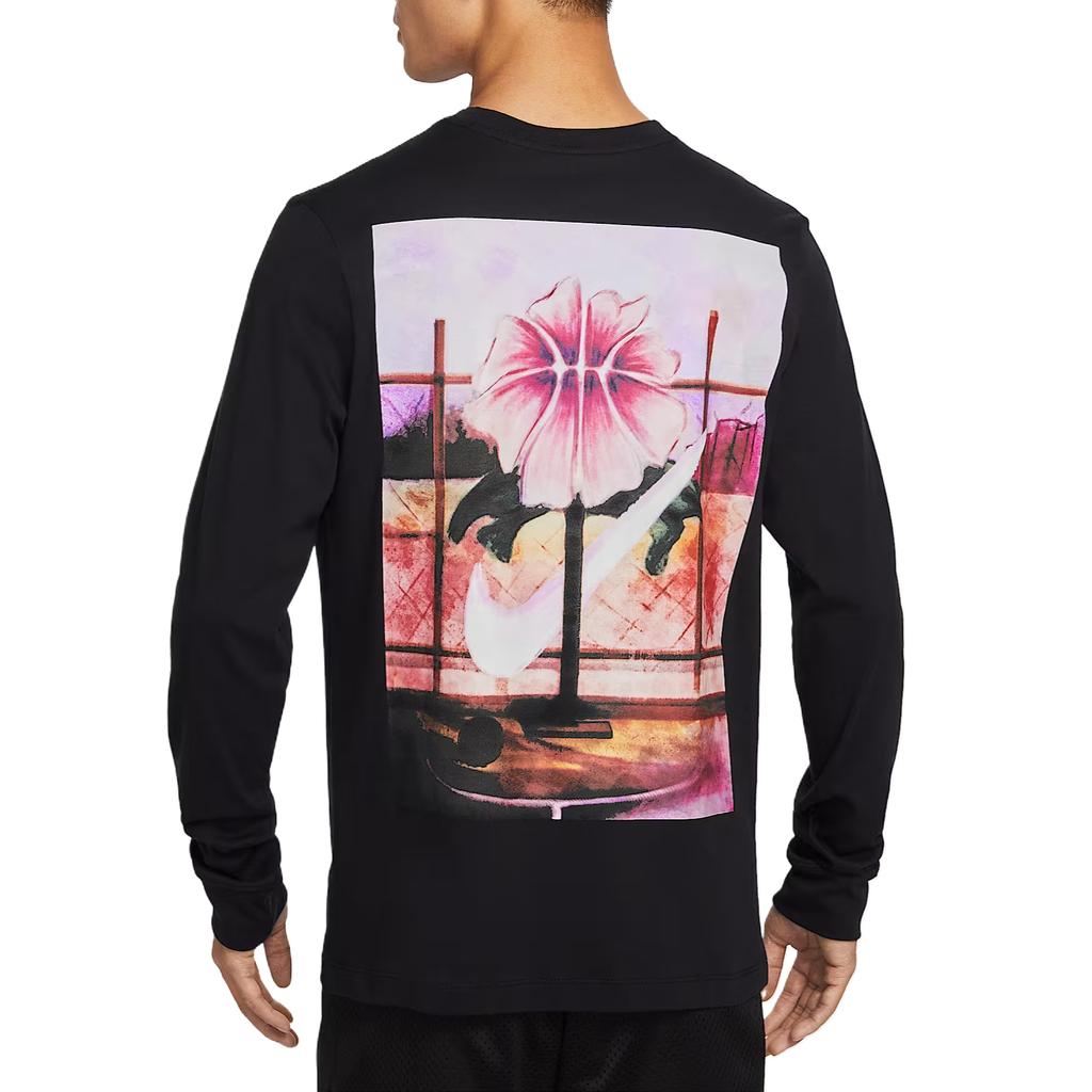Nike Essentials Printed Long Sleeve Solid T-Shirt Men Tops IH4130-010