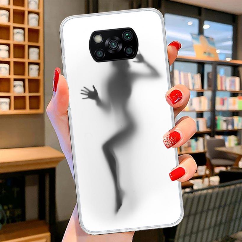 Woman Silhouettes Sexy Lady Girl Cover Phone Case For Xiaomi Poco F7 Ultra X7 X6 X5 Pro M7 Redmi 15C 15 13C 13 12C 12 10C 10 9A