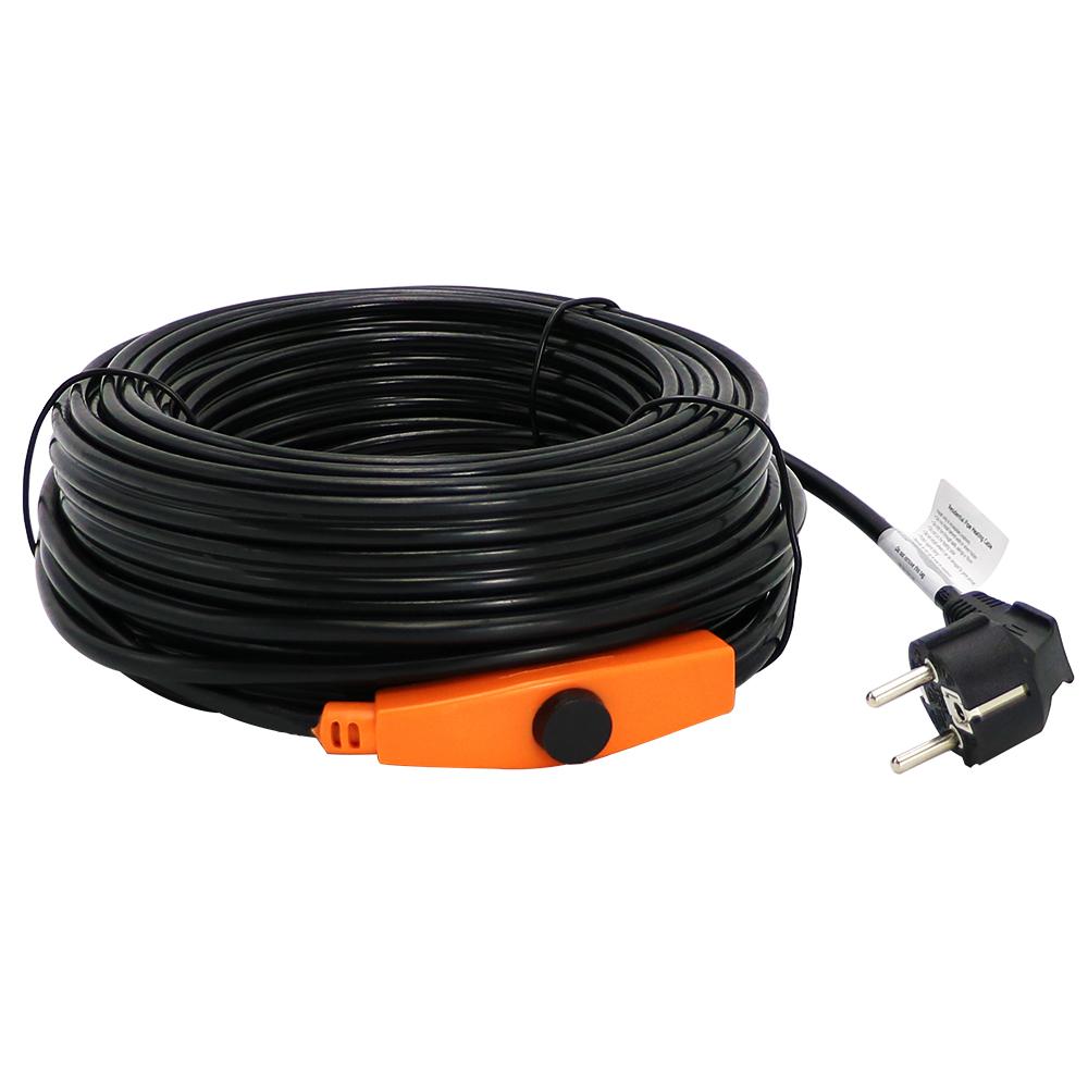 MINCO HEAT 1~49m 16w/m Pipe Anti-Freeze Protection Self-regulating Heating Cable with Mini Temperature Controller Warm Wire