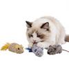 Plush Cat Toy Interactive Simulation Mouse Cat Toy Hangable with Squeaking and Intelligence Development Features
