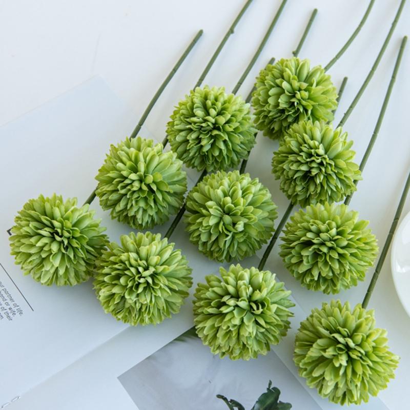 2/4PCS Artificial Flowers Silk Dandelion Hydrangea Home Vase Table Garland Wedding Bouquets Bridal Festival Yard Accessory Cheap