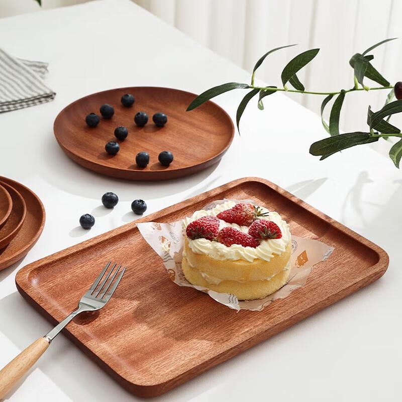 Morona Oak Wood Round Serving Tray