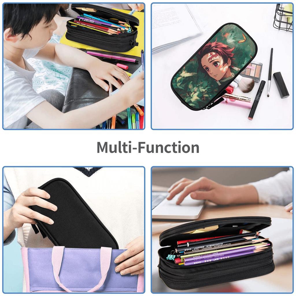 Custom Demon Slayer Large Capacity Bags for Child shounen manga Handheld Study Bag for Boys Gilrs Kids
