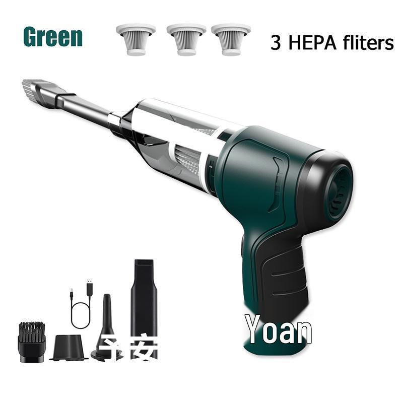 Super výkonný bezdrátový ruční vysavač do auta s dvojitým foukáním a sáním