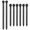 ERETOW Snowshoe Straps for MSR Snowshoes, 6x12 Inch and 2x18 Inch Straps, Compatible with MSR Denali Evo Ascent Snowshoes and PosiLock Bindings, Black