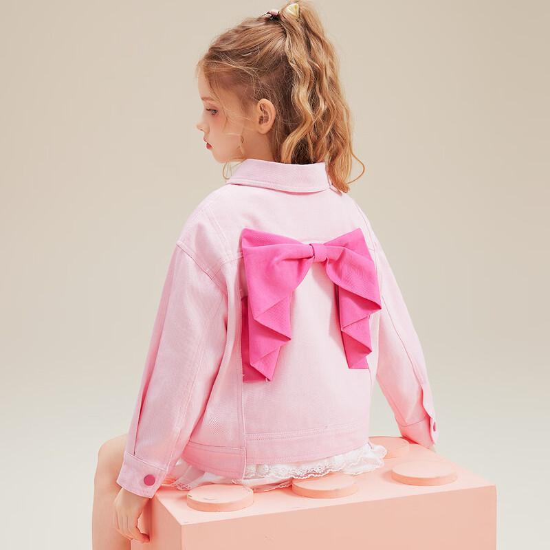 Hello Kitty Girls  Pink Denim Jacket with Back Bow 120