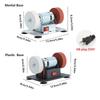 Speed Adjustable Mini Bench Grinder Variable Speed Dual Wheel Grinder  Metal Grinding