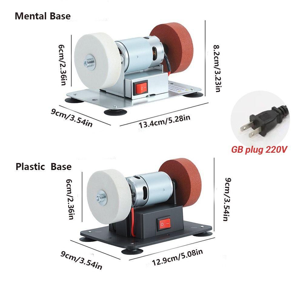 Speed Adjustable Mini Bench Grinder Variable Speed Dual Wheel Grinder Metal Grinding